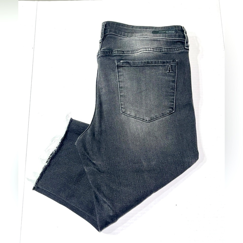Articles‎ Of Society Jeans Women’s 32 Black Cut Off 32x16 Stretch Grunge Alt